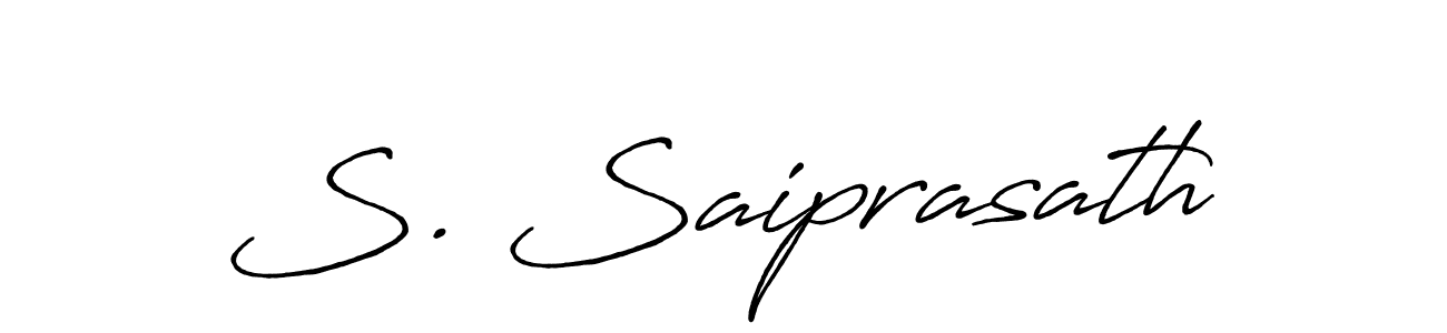 Create a beautiful signature design for name S. Saiprasath. With this signature (Antro_Vectra_Bolder) fonts, you can make a handwritten signature for free. S. Saiprasath signature style 7 images and pictures png