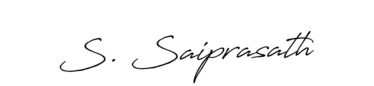 Similarly Antro_Vectra_Bolder is the best handwritten signature design. Signature creator online .You can use it as an online autograph creator for name S. Saiprasath. S. Saiprasath signature style 7 images and pictures png