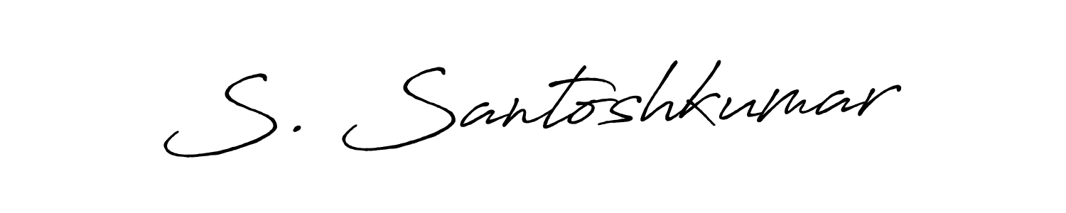 You can use this online signature creator to create a handwritten signature for the name S. Santoshkumar. This is the best online autograph maker. S. Santoshkumar signature style 7 images and pictures png