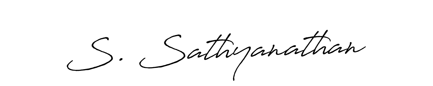 Similarly Antro_Vectra_Bolder is the best handwritten signature design. Signature creator online .You can use it as an online autograph creator for name S. Sathyanathan. S. Sathyanathan signature style 7 images and pictures png