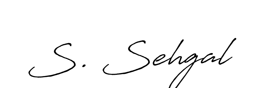 How to make S. Sehgal name signature. Use Antro_Vectra_Bolder style for creating short signs online. This is the latest handwritten sign. S. Sehgal signature style 7 images and pictures png