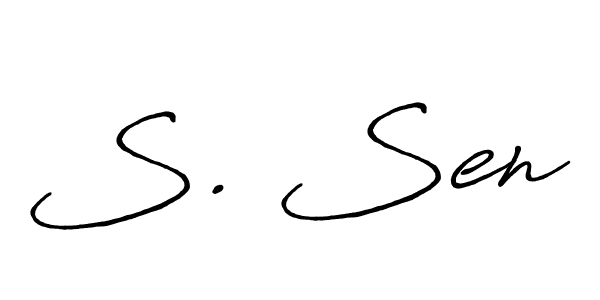 Use a signature maker to create a handwritten signature online. With this signature software, you can design (Antro_Vectra_Bolder) your own signature for name S. Sen. S. Sen signature style 7 images and pictures png