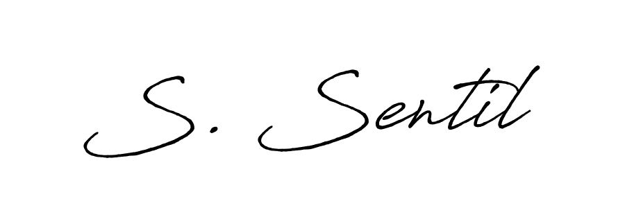 Antro_Vectra_Bolder is a professional signature style that is perfect for those who want to add a touch of class to their signature. It is also a great choice for those who want to make their signature more unique. Get S. Sentil name to fancy signature for free. S. Sentil signature style 7 images and pictures png