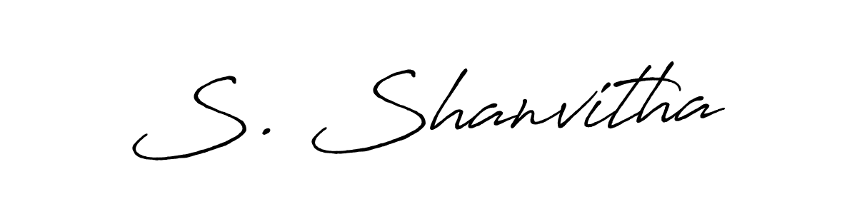 Similarly Antro_Vectra_Bolder is the best handwritten signature design. Signature creator online .You can use it as an online autograph creator for name S. Shanvitha. S. Shanvitha signature style 7 images and pictures png