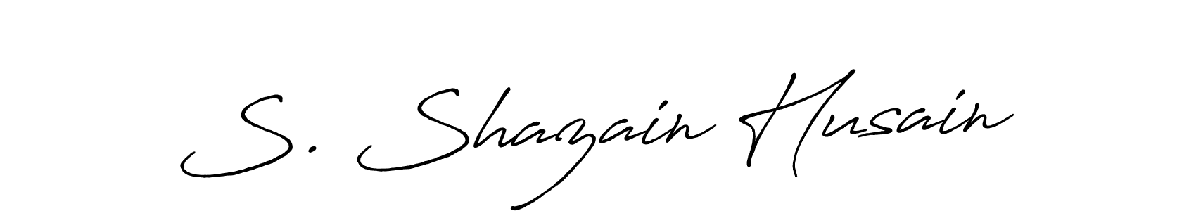 Also we have S. Shazain Husain name is the best signature style. Create professional handwritten signature collection using Antro_Vectra_Bolder autograph style. S. Shazain Husain signature style 7 images and pictures png