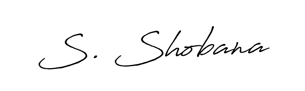Design your own signature with our free online signature maker. With this signature software, you can create a handwritten (Antro_Vectra_Bolder) signature for name S. Shobana. S. Shobana signature style 7 images and pictures png