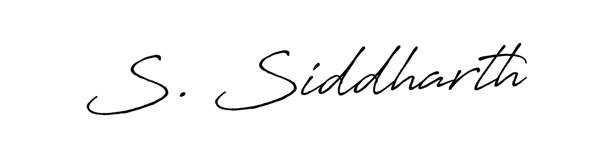 You should practise on your own different ways (Antro_Vectra_Bolder) to write your name (S. Siddharth) in signature. don't let someone else do it for you. S. Siddharth signature style 7 images and pictures png