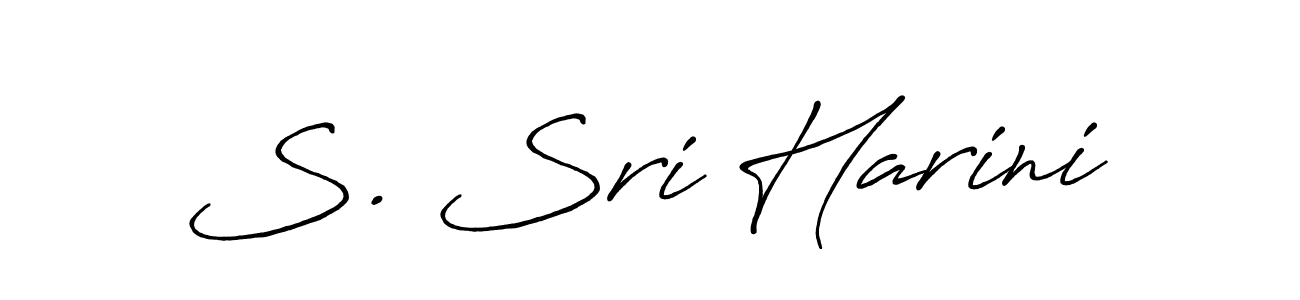 S. Sri Harini stylish signature style. Best Handwritten Sign (Antro_Vectra_Bolder) for my name. Handwritten Signature Collection Ideas for my name S. Sri Harini. S. Sri Harini signature style 7 images and pictures png