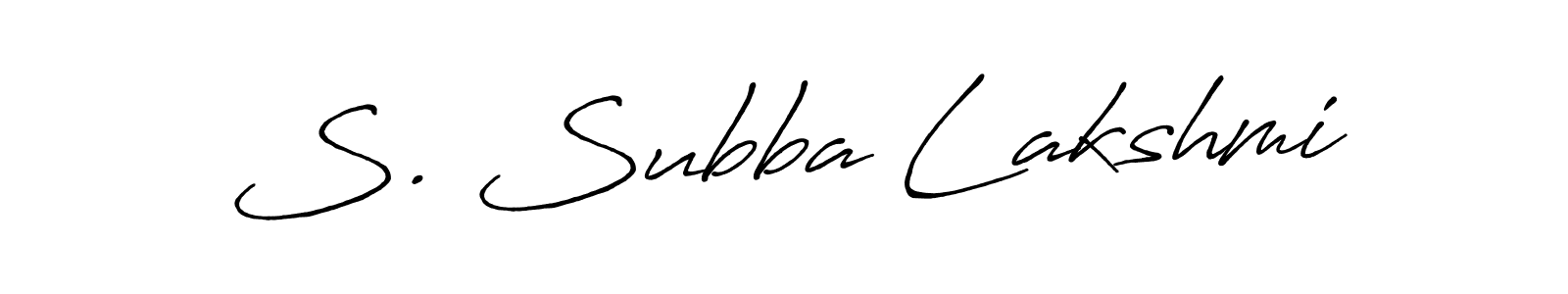Make a beautiful signature design for name S. Subba Lakshmi. Use this online signature maker to create a handwritten signature for free. S. Subba Lakshmi signature style 7 images and pictures png