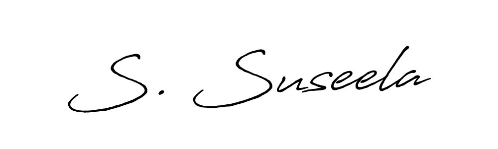 Make a beautiful signature design for name S. Suseela. With this signature (Antro_Vectra_Bolder) style, you can create a handwritten signature for free. S. Suseela signature style 7 images and pictures png