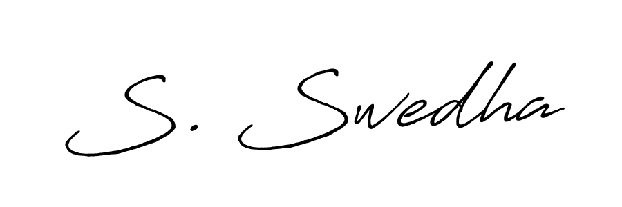 How to make S. Swedha signature? Antro_Vectra_Bolder is a professional autograph style. Create handwritten signature for S. Swedha name. S. Swedha signature style 7 images and pictures png