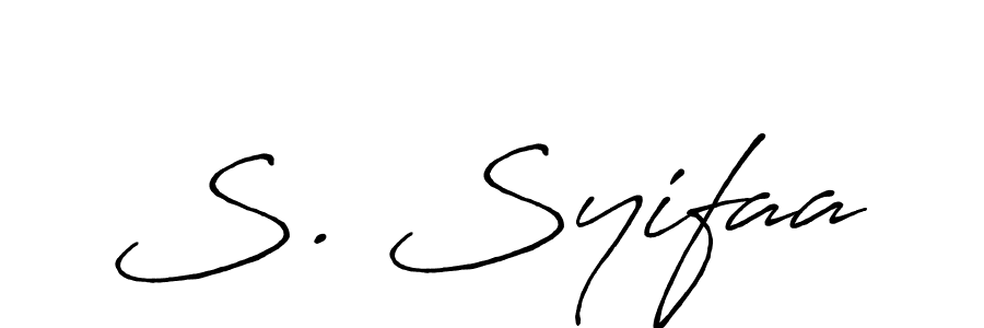 How to Draw S. Syifaa signature style? Antro_Vectra_Bolder is a latest design signature styles for name S. Syifaa. S. Syifaa signature style 7 images and pictures png