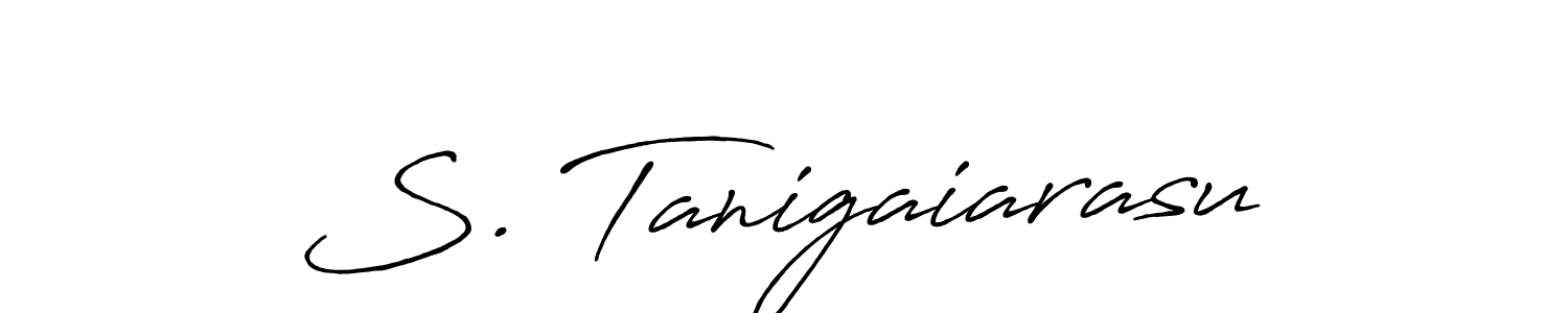 Design your own signature with our free online signature maker. With this signature software, you can create a handwritten (Antro_Vectra_Bolder) signature for name S. Tanigaiarasu. S. Tanigaiarasu signature style 7 images and pictures png