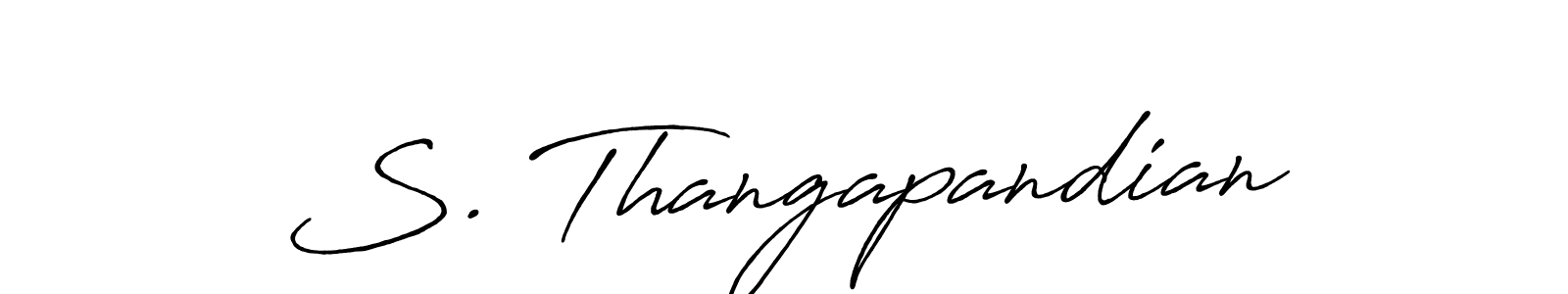 S. Thangapandian stylish signature style. Best Handwritten Sign (Antro_Vectra_Bolder) for my name. Handwritten Signature Collection Ideas for my name S. Thangapandian. S. Thangapandian signature style 7 images and pictures png