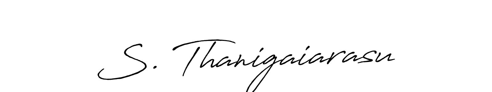 Antro_Vectra_Bolder is a professional signature style that is perfect for those who want to add a touch of class to their signature. It is also a great choice for those who want to make their signature more unique. Get S. Thanigaiarasu name to fancy signature for free. S. Thanigaiarasu signature style 7 images and pictures png