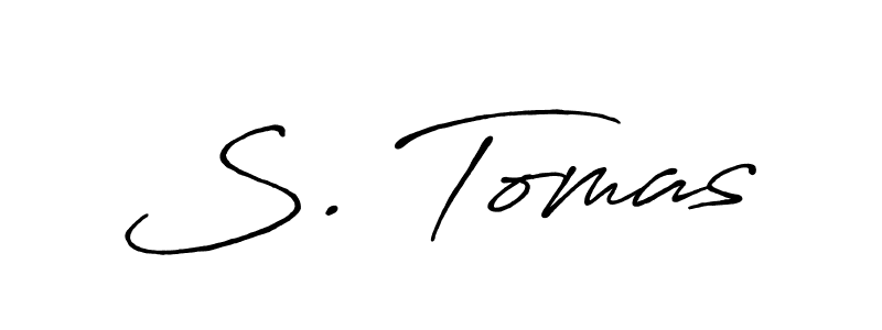 How to make S. Tomas name signature. Use Antro_Vectra_Bolder style for creating short signs online. This is the latest handwritten sign. S. Tomas signature style 7 images and pictures png