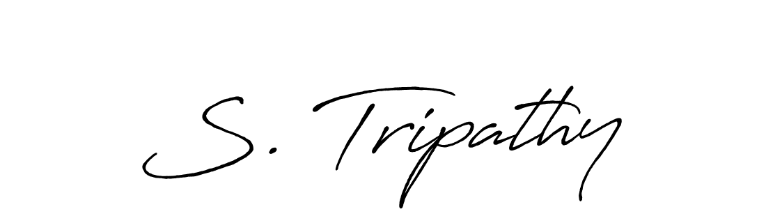 How to Draw S. Tripathy signature style? Antro_Vectra_Bolder is a latest design signature styles for name S. Tripathy. S. Tripathy signature style 7 images and pictures png