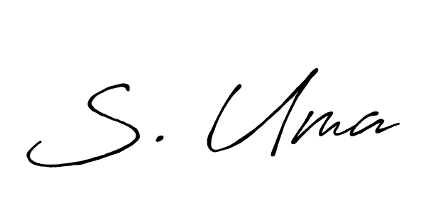 Also we have S. Uma name is the best signature style. Create professional handwritten signature collection using Antro_Vectra_Bolder autograph style. S. Uma signature style 7 images and pictures png