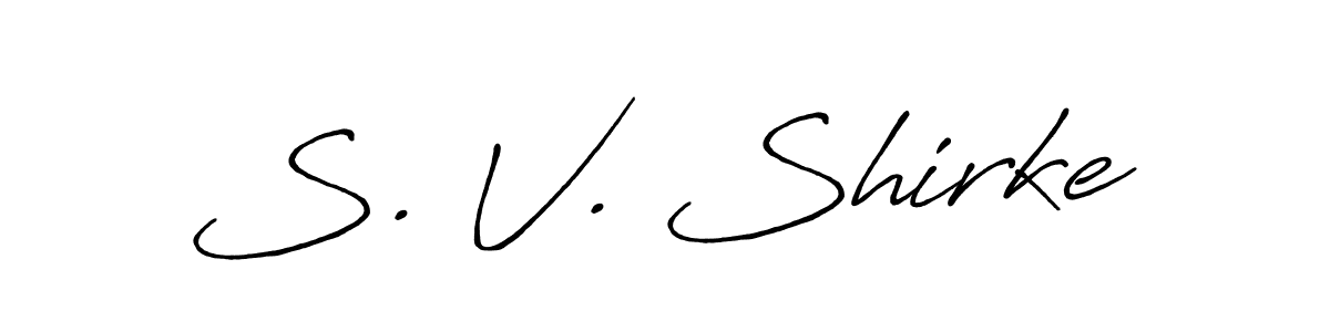 Best and Professional Signature Style for S. V. Shirke. Antro_Vectra_Bolder Best Signature Style Collection. S. V. Shirke signature style 7 images and pictures png