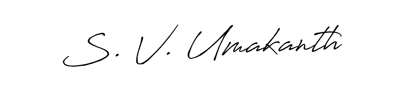 Also we have S. V. Umakanth name is the best signature style. Create professional handwritten signature collection using Antro_Vectra_Bolder autograph style. S. V. Umakanth signature style 7 images and pictures png