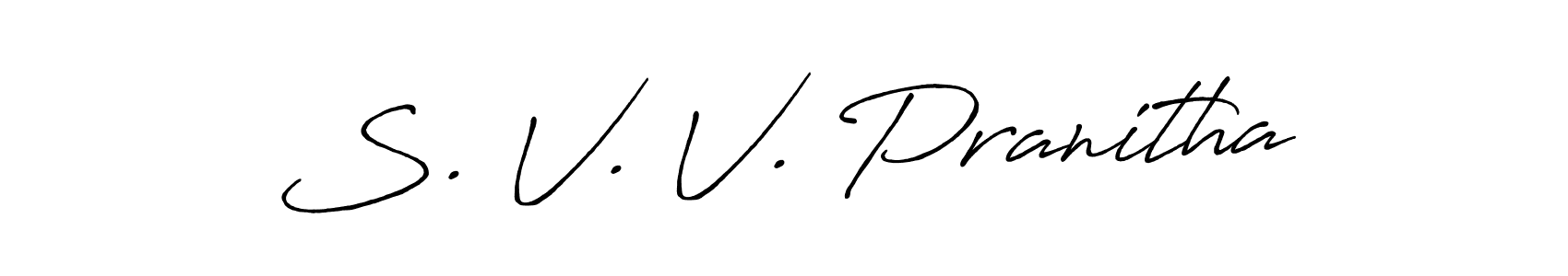 See photos of S. V. V. Pranitha official signature by Spectra . Check more albums & portfolios. Read reviews & check more about Antro_Vectra_Bolder font. S. V. V. Pranitha signature style 7 images and pictures png