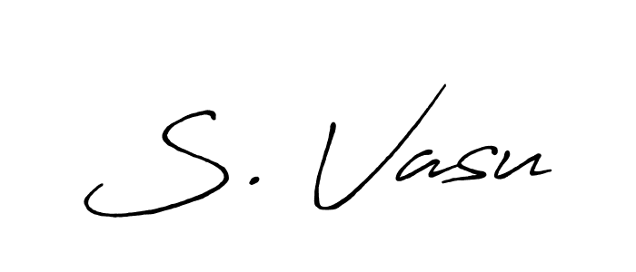 Once you've used our free online signature maker to create your best signature Antro_Vectra_Bolder style, it's time to enjoy all of the benefits that S. Vasu name signing documents. S. Vasu signature style 7 images and pictures png