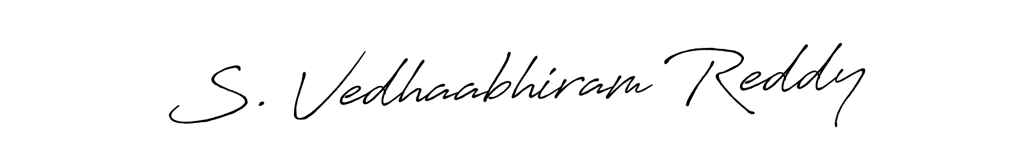This is the best signature style for the S. Vedhaabhiram Reddy name. Also you like these signature font (Antro_Vectra_Bolder). Mix name signature. S. Vedhaabhiram Reddy signature style 7 images and pictures png