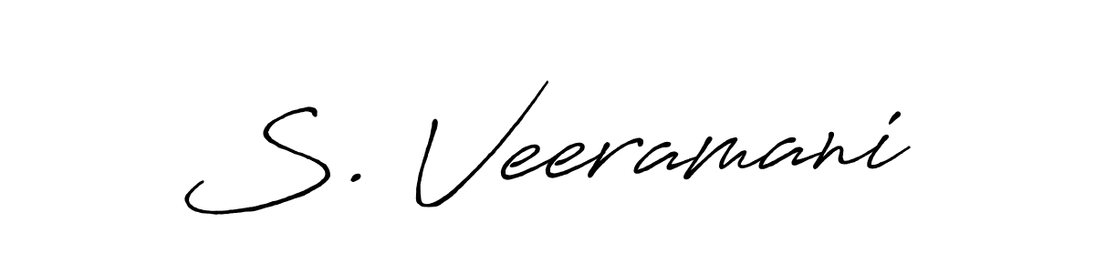 How to make S. Veeramani signature? Antro_Vectra_Bolder is a professional autograph style. Create handwritten signature for S. Veeramani name. S. Veeramani signature style 7 images and pictures png