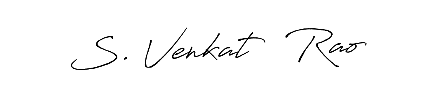 if you are searching for the best signature style for your name S. Venkat   Rao. so please give up your signature search. here we have designed multiple signature styles  using Antro_Vectra_Bolder. S. Venkat   Rao signature style 7 images and pictures png