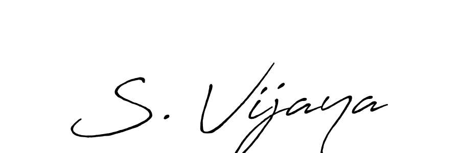 if you are searching for the best signature style for your name S. Vijaya. so please give up your signature search. here we have designed multiple signature styles  using Antro_Vectra_Bolder. S. Vijaya signature style 7 images and pictures png