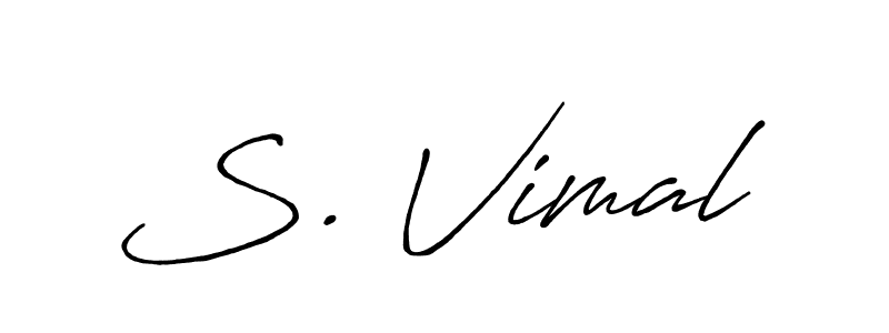Antro_Vectra_Bolder is a professional signature style that is perfect for those who want to add a touch of class to their signature. It is also a great choice for those who want to make their signature more unique. Get S. Vimal name to fancy signature for free. S. Vimal signature style 7 images and pictures png