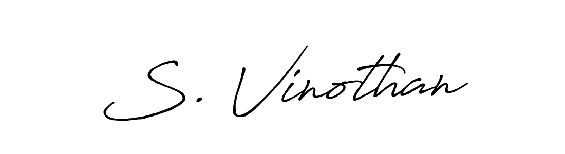 Similarly Antro_Vectra_Bolder is the best handwritten signature design. Signature creator online .You can use it as an online autograph creator for name S. Vinothan. S. Vinothan signature style 7 images and pictures png