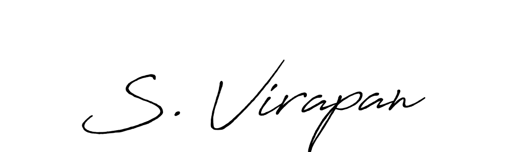 How to make S. Virapan name signature. Use Antro_Vectra_Bolder style for creating short signs online. This is the latest handwritten sign. S. Virapan signature style 7 images and pictures png