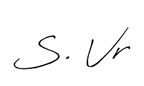 Use a signature maker to create a handwritten signature online. With this signature software, you can design (Antro_Vectra_Bolder) your own signature for name S. Vr. S. Vr signature style 7 images and pictures png