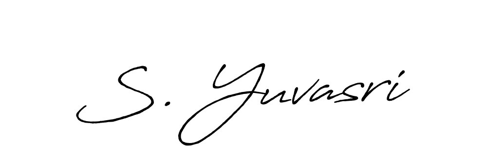 How to make S. Yuvasri signature? Antro_Vectra_Bolder is a professional autograph style. Create handwritten signature for S. Yuvasri name. S. Yuvasri signature style 7 images and pictures png