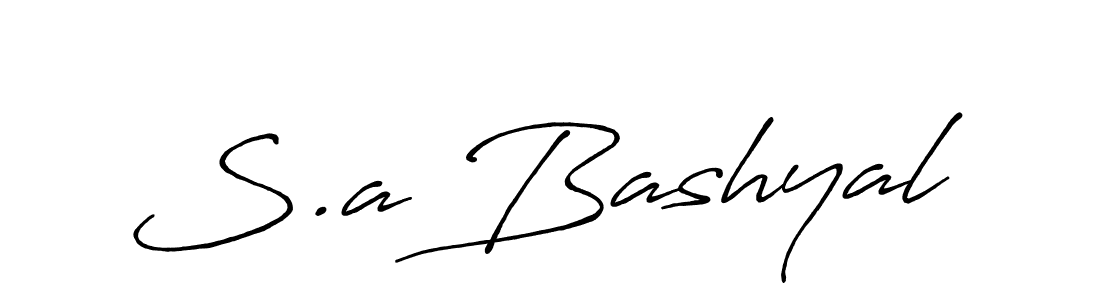Make a short S.a Bashyal signature style. Manage your documents anywhere anytime using Antro_Vectra_Bolder. Create and add eSignatures, submit forms, share and send files easily. S.a Bashyal signature style 7 images and pictures png