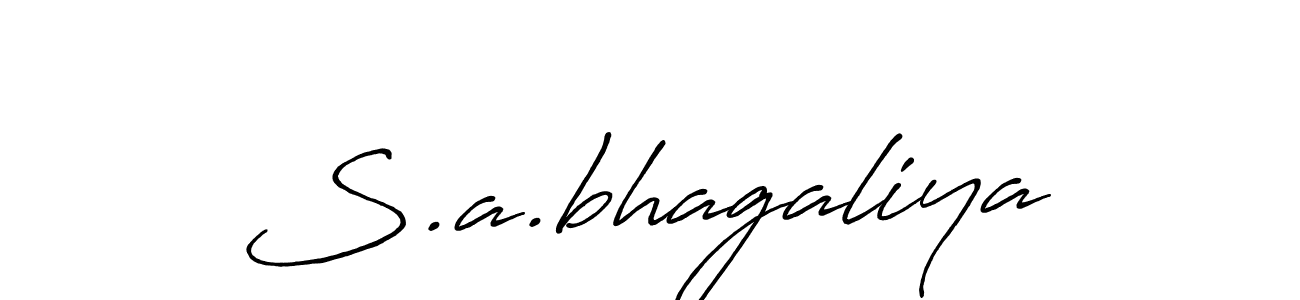 How to make S.a.bhagaliya signature? Antro_Vectra_Bolder is a professional autograph style. Create handwritten signature for S.a.bhagaliya name. S.a.bhagaliya signature style 7 images and pictures png