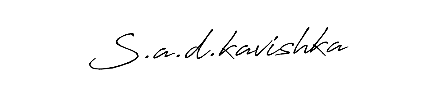 Make a beautiful signature design for name S.a.d.kavishka. Use this online signature maker to create a handwritten signature for free. S.a.d.kavishka signature style 7 images and pictures png