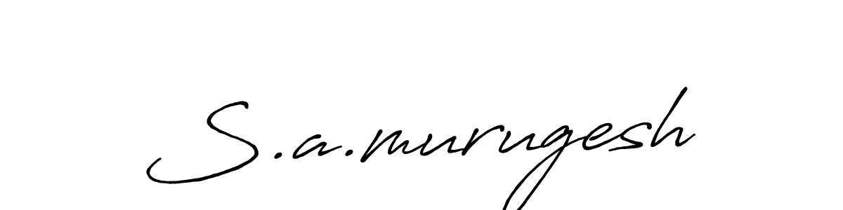 if you are searching for the best signature style for your name S.a.murugesh. so please give up your signature search. here we have designed multiple signature styles  using Antro_Vectra_Bolder. S.a.murugesh signature style 7 images and pictures png