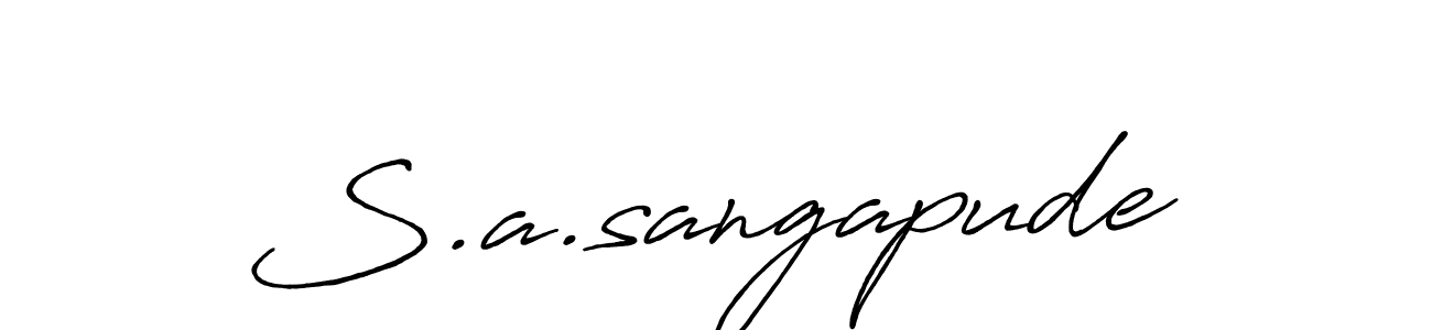 You can use this online signature creator to create a handwritten signature for the name S.a.sangapude. This is the best online autograph maker. S.a.sangapude signature style 7 images and pictures png