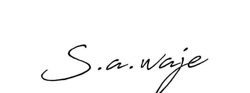 The best way (Antro_Vectra_Bolder) to make a short signature is to pick only two or three words in your name. The name S.a.waje include a total of six letters. For converting this name. S.a.waje signature style 7 images and pictures png