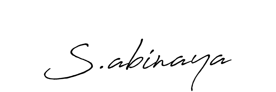 if you are searching for the best signature style for your name S.abinaya. so please give up your signature search. here we have designed multiple signature styles  using Antro_Vectra_Bolder. S.abinaya signature style 7 images and pictures png