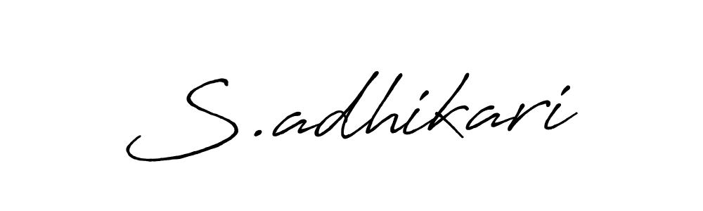 You can use this online signature creator to create a handwritten signature for the name S.adhikari. This is the best online autograph maker. S.adhikari signature style 7 images and pictures png