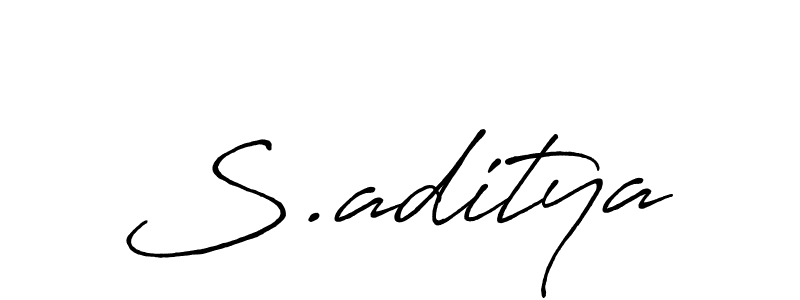 Make a beautiful signature design for name S.aditya. Use this online signature maker to create a handwritten signature for free. S.aditya signature style 7 images and pictures png