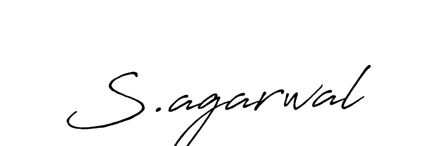 Use a signature maker to create a handwritten signature online. With this signature software, you can design (Antro_Vectra_Bolder) your own signature for name S.agarwal. S.agarwal signature style 7 images and pictures png