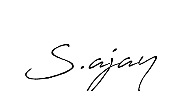 Once you've used our free online signature maker to create your best signature Antro_Vectra_Bolder style, it's time to enjoy all of the benefits that S.ajay name signing documents. S.ajay signature style 7 images and pictures png