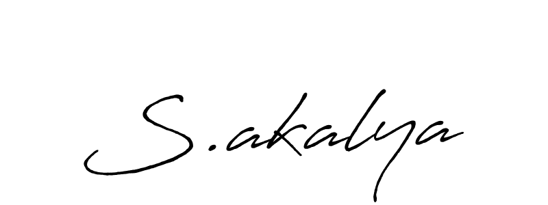 Best and Professional Signature Style for S.akalya. Antro_Vectra_Bolder Best Signature Style Collection. S.akalya signature style 7 images and pictures png