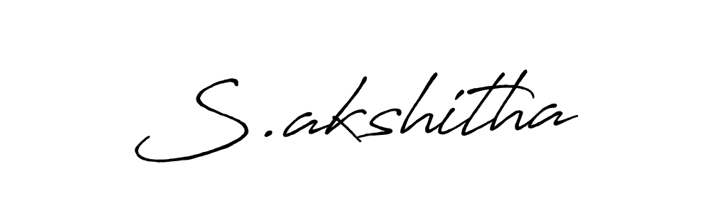 S.akshitha stylish signature style. Best Handwritten Sign (Antro_Vectra_Bolder) for my name. Handwritten Signature Collection Ideas for my name S.akshitha. S.akshitha signature style 7 images and pictures png