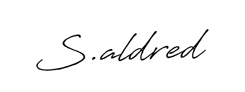 How to make S.aldred signature? Antro_Vectra_Bolder is a professional autograph style. Create handwritten signature for S.aldred name. S.aldred signature style 7 images and pictures png
