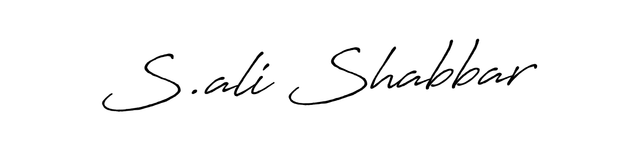 You should practise on your own different ways (Antro_Vectra_Bolder) to write your name (S.ali Shabbar) in signature. don't let someone else do it for you. S.ali Shabbar signature style 7 images and pictures png